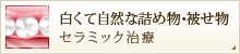 白くて自然な詰め物･被せ物 セラミック治療